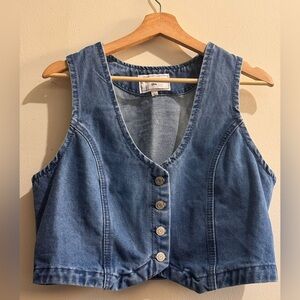 GOGO JEANS Blue Denim Crop Top